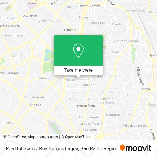 Rua Botucatu / Rua Borges Lagoa map
