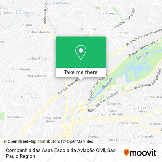 Companhia das Asas Escola de Aviação Civil map