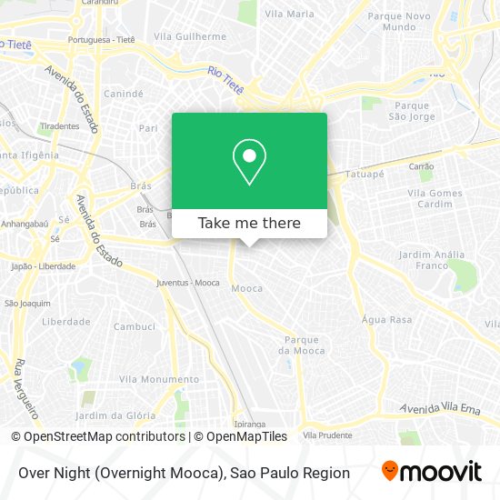 Over Night (Overnight Mooca) map