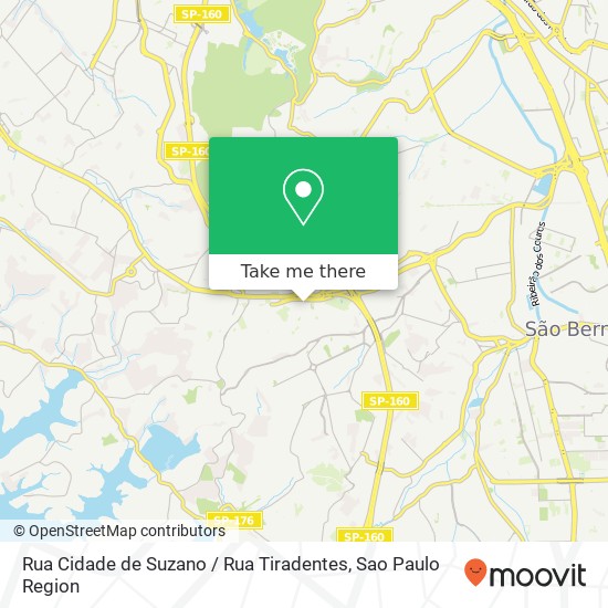 Rua Cidade de Suzano / Rua Tiradentes map