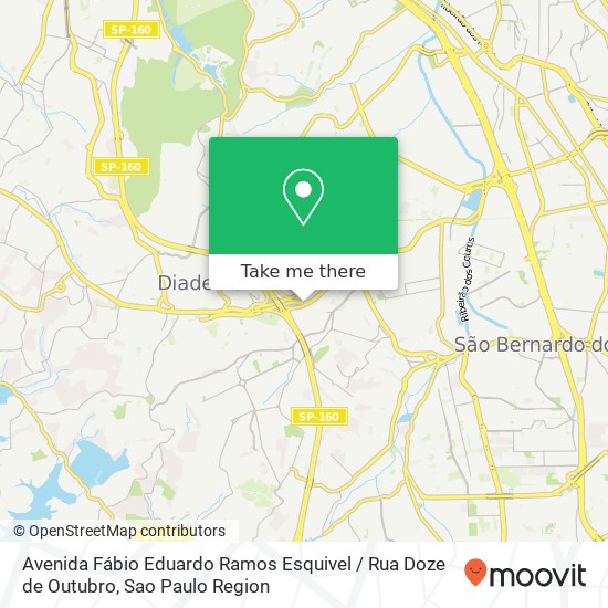Avenida Fábio Eduardo Ramos Esquivel / Rua Doze de Outubro map