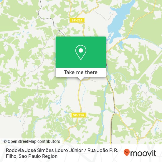 Mapa Rodovia José Simões Louro Júnior / Rua João P. R. Filho