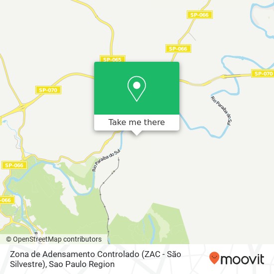 Zona de Adensamento Controlado (ZAC - São Silvestre) map