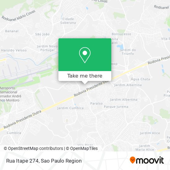 Rua Itape 274 map