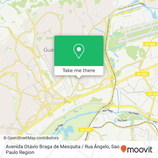 Avenida Otávio Braga de Mesquita / Rua Ângelo map