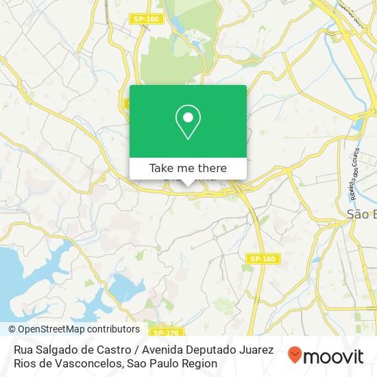 Mapa Rua Salgado de Castro / Avenida Deputado Juarez Rios de Vasconcelos