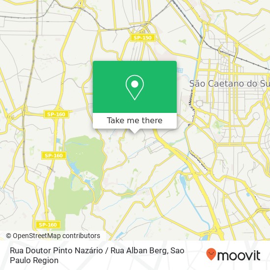 Mapa Rua Doutor Pinto Nazário / Rua Alban Berg