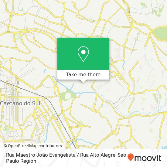 Mapa Rua Maestro João Evangelista / Rua Alto Alegre