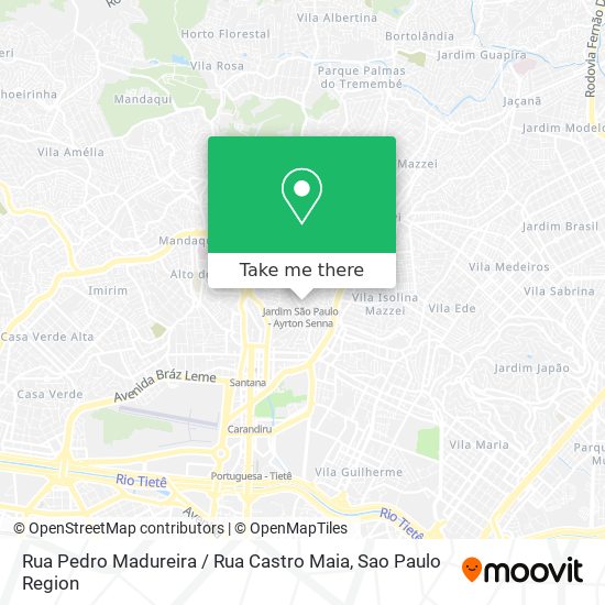 Rua Pedro Madureira / Rua Castro Maia map