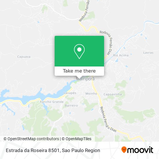 Estrada da Roseira 8501 map