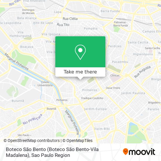 Boteco São Bento (Boteco São Bento-Vila Madalena) map