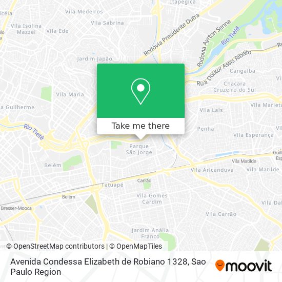 Avenida Condessa Elizabeth de Robiano 1328 map