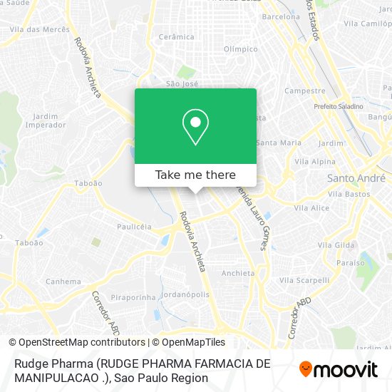 Rudge Pharma (RUDGE PHARMA FARMACIA DE MANIPULACAO .) map