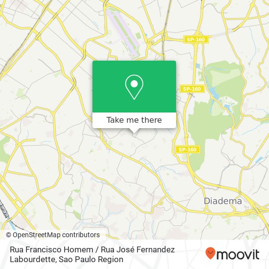 Mapa Rua Francisco Homem / Rua José Fernandez Labourdette