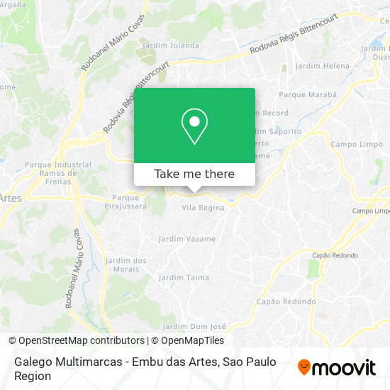 Galego Multimarcas - Embu das Artes map