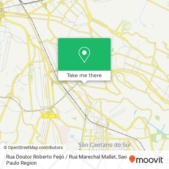 Mapa Rua Doutor Roberto Feijó / Rua Marechal Mallet