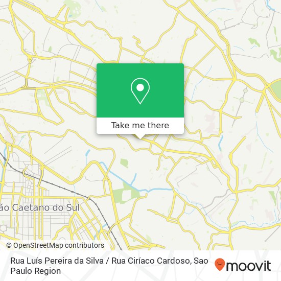Mapa Rua Luís Pereira da Silva / Rua Ciríaco Cardoso