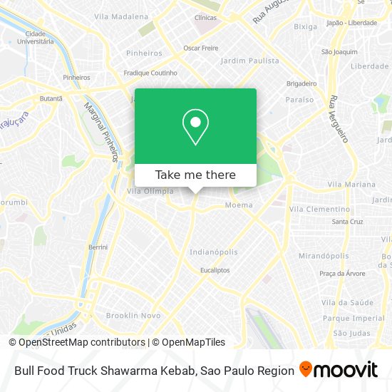 Bull Food Truck Shawarma Kebab map