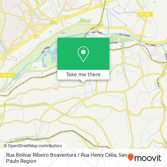 Rua Bolívar Ribeiro Boaventura / Rua Henry Célia map