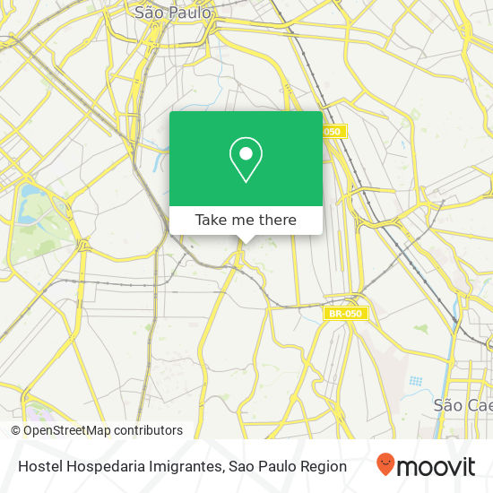 Hostel Hospedaria Imigrantes map