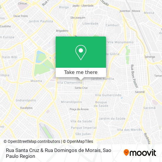 Rua Santa Cruz & Rua Domingos de Morais map