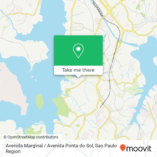 Mapa Avenida Marginal / Avenida Ponta do Sol