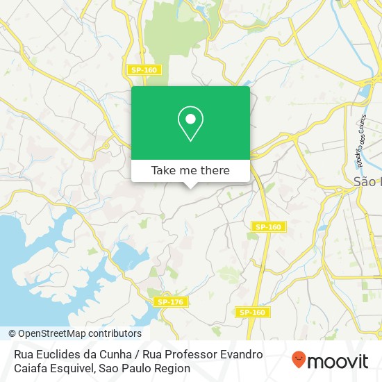 Mapa Rua Euclides da Cunha / Rua Professor Evandro Caiafa Esquivel