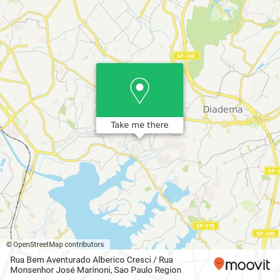 Rua Bem Aventurado Alberico Cresci / Rua Monsenhor José Marinoni map