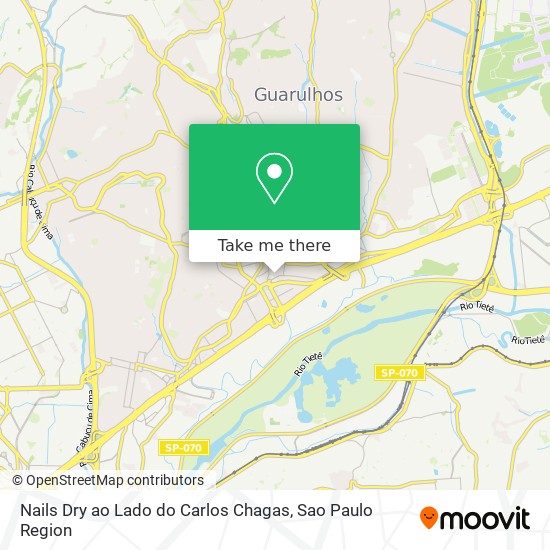 Mapa Nails Dry ao Lado do Carlos Chagas