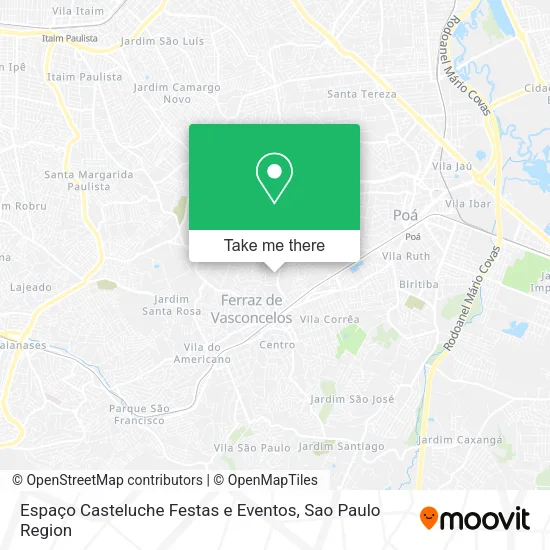 Espaço Casteluche Festas e Eventos map