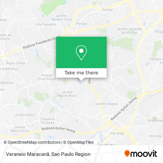 Veraneio Maracanã map