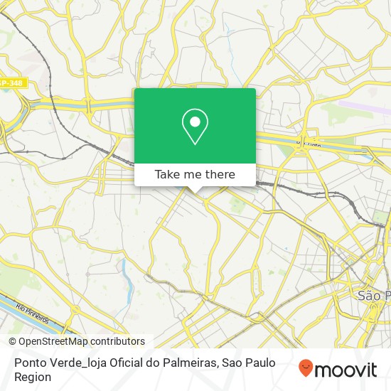 Ponto Verde_loja Oficial do Palmeiras map