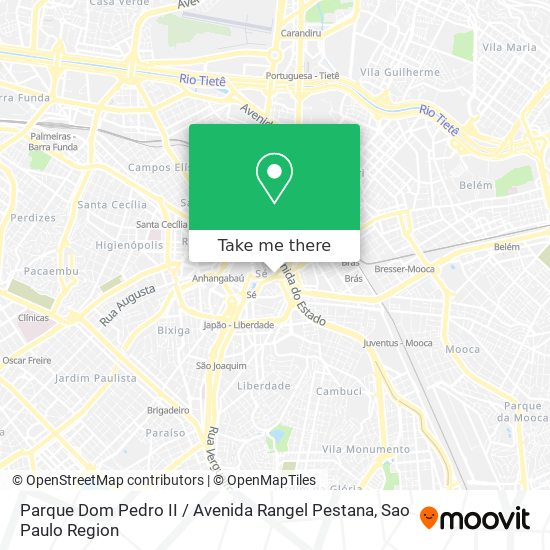 Parque Dom Pedro II / Avenida Rangel Pestana map