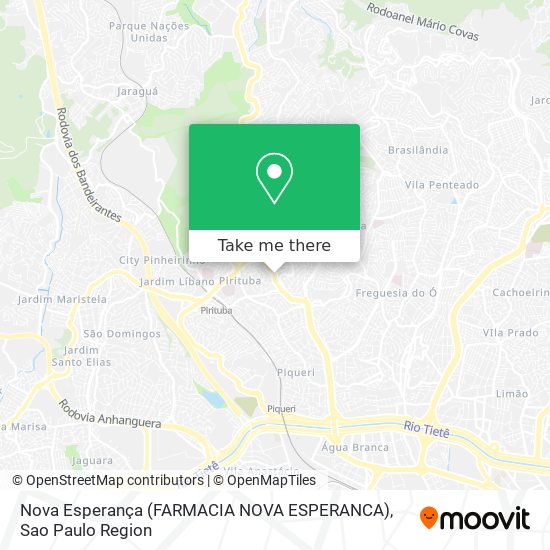 Nova Esperança (FARMACIA NOVA ESPERANCA) map