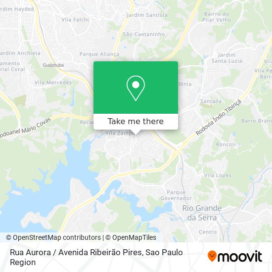 Rua Aurora / Avenida Ribeirão Pires map