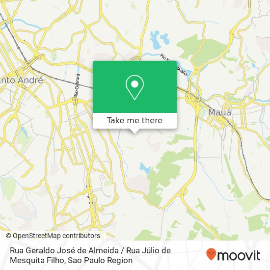 Mapa Rua Geraldo José de Almeida / Rua Júlio de Mesquita Filho
