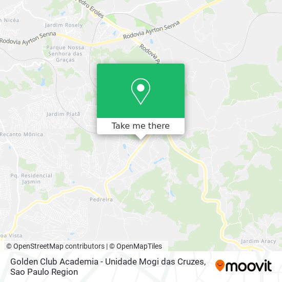 Mapa Golden Club Academia - Unidade Mogi das Cruzes