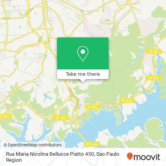 Mapa Rua Maria Nicolina Bellucce Piatto 450