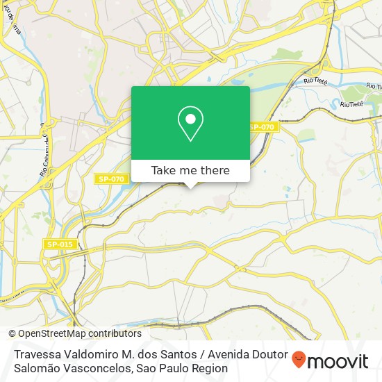 Mapa Travessa Valdomiro M. dos Santos / Avenida Doutor Salomão Vasconcelos