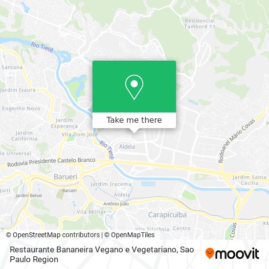 Restaurante Bananeira Vegano e Vegetariano map
