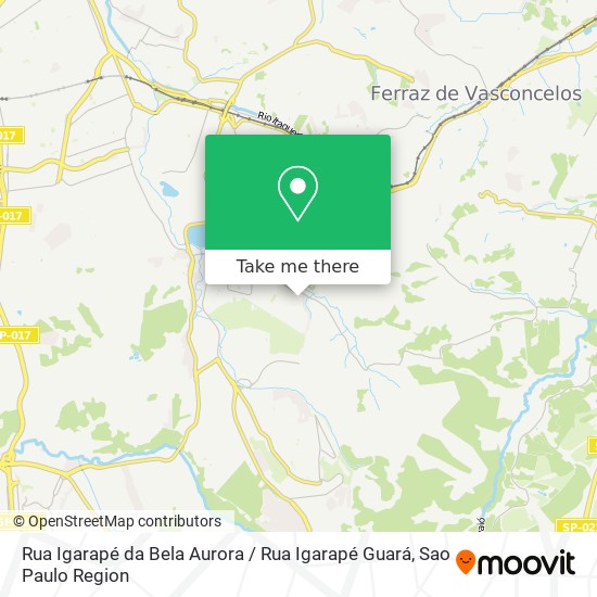 Rua Igarapé da Bela Aurora / Rua Igarapé Guará map