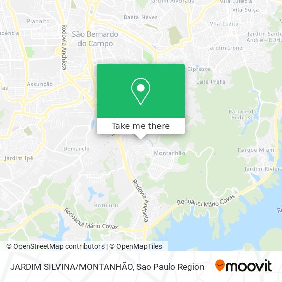 Mapa JARDIM SILVINA/MONTANHÃO
