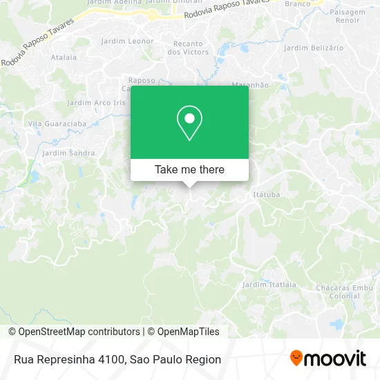 Rua Represinha 4100 map