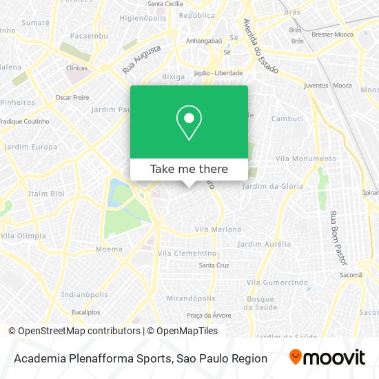 Mapa Academia Plenafforma Sports