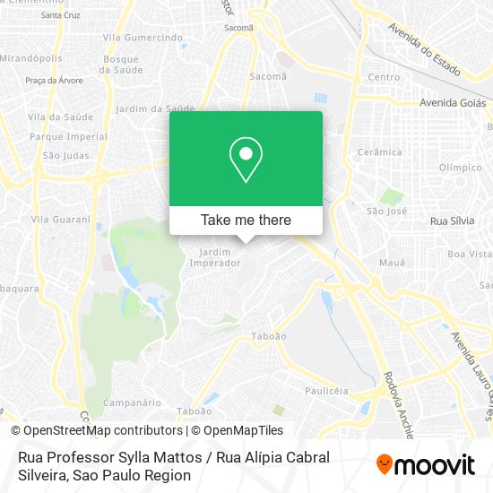 Rua Professor Sylla Mattos / Rua Alípia Cabral Silveira map