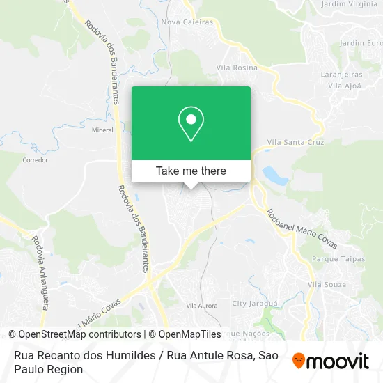 Rua Recanto dos Humildes / Rua Antule Rosa map