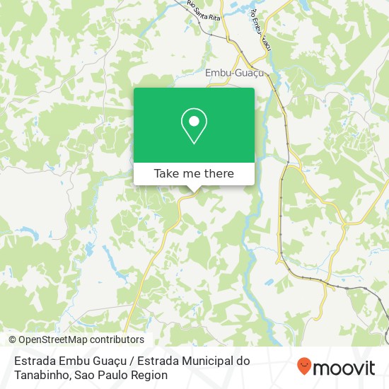 Mapa Estrada Embu Guaçu / Estrada Municipal do Tanabinho