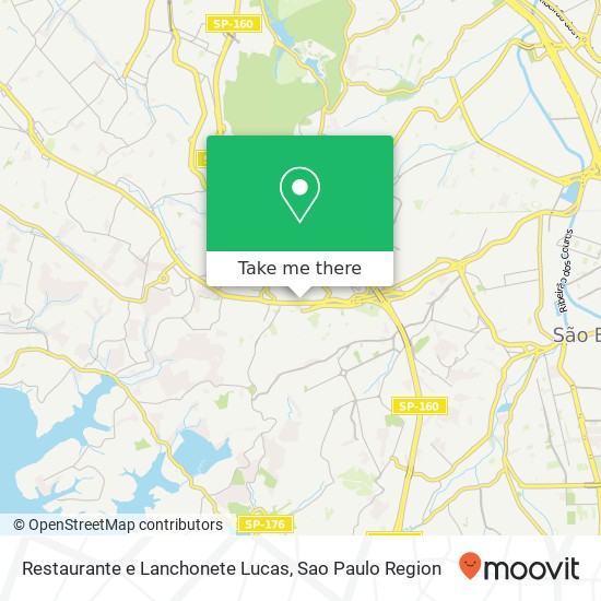 Mapa Restaurante e Lanchonete Lucas