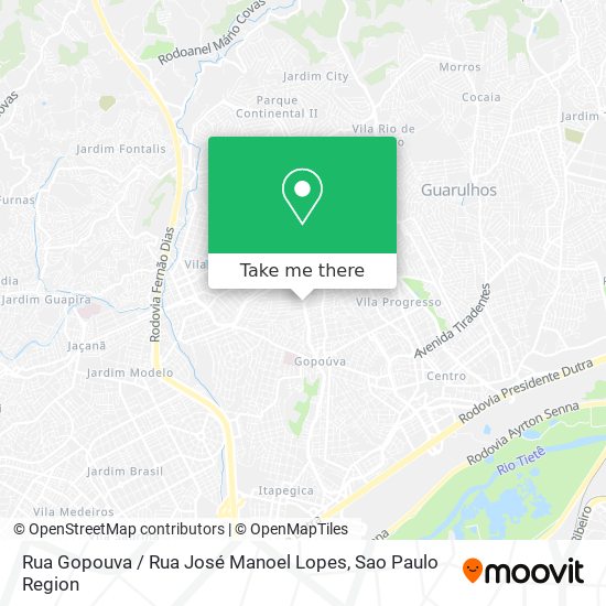 Mapa Rua Gopouva / Rua José Manoel Lopes
