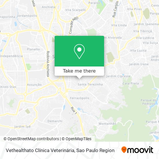 Vethealthato Clínica Veterinária map